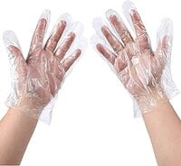 LADWA&reg; Very Thick (16 Microns), 1000 Pairs (2000 Pcs) Waterproof Disposable Transparent Hand Gloves for Food Service, Cooking, Cleaning, Hair Coloring, Preparation (1000 Pairs, Perfect Size)
