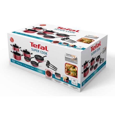 Tefal Super Cook Cookware Set 12 count