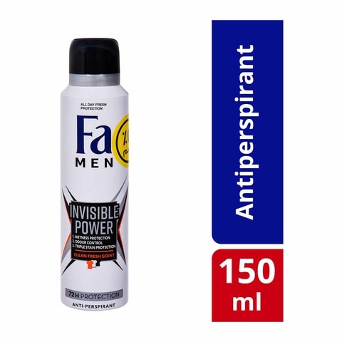 Fa Invisible Power Antiperspirant Deodorant Spray for Men - 150 ml