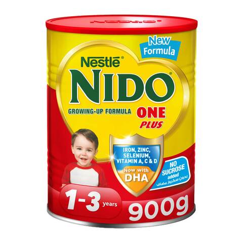 Buy Nido fortiprotect one plus (1-3 years old) growing up milk tin 900 g in Saudi Arabia