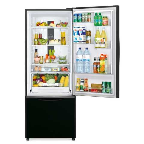 Hitachi Bottom Freezer Refrigerator RB600PUK6GBK 600L Black