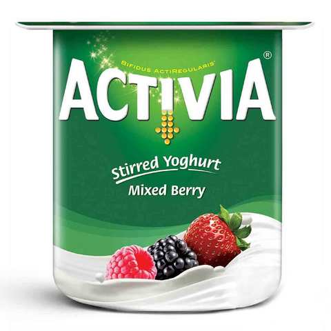 Activia Stirred Yoghurt Mixed Berry Flavor 120 Gram
