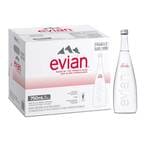 Buy Evian Natural Mineral Water 750ml x Pack of 12 in Saudi Arabia