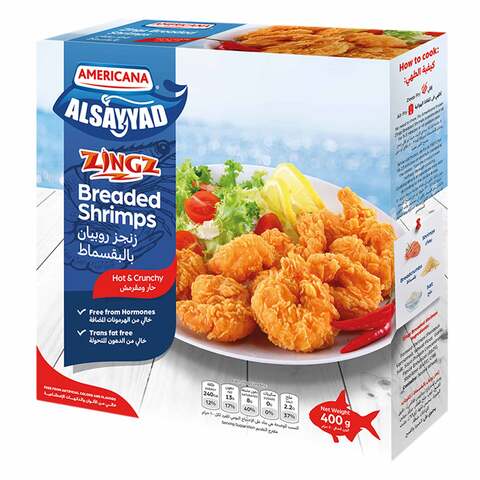 Buy Americana Zingz Breaded Shrimps 400g in Saudi Arabia