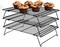 Generic Misbah 3-Layer Cooling Rack, Stack Able Baking Rack Shelf, Kitchen Cookie Cooling Rack Baking Supplies For Bread Cake Biscuits And More (3-Tier Cooling Racks)