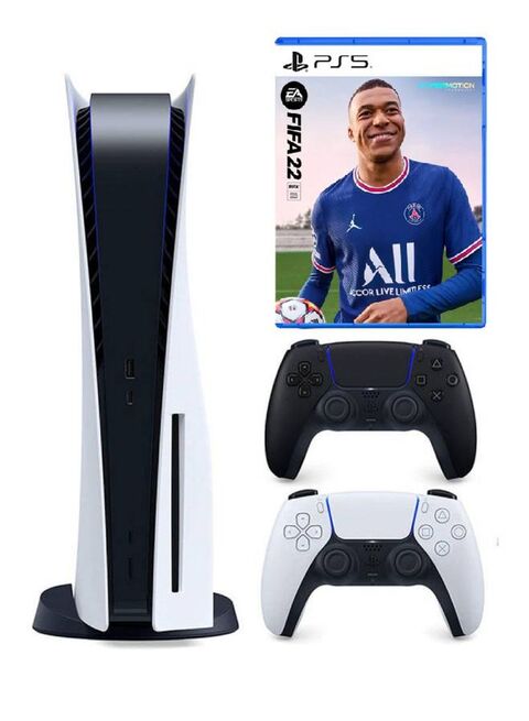 Sony PlayStation 5 CD Edition Console + Midnight Black DualSense Wireless Controller + FIFA 2022