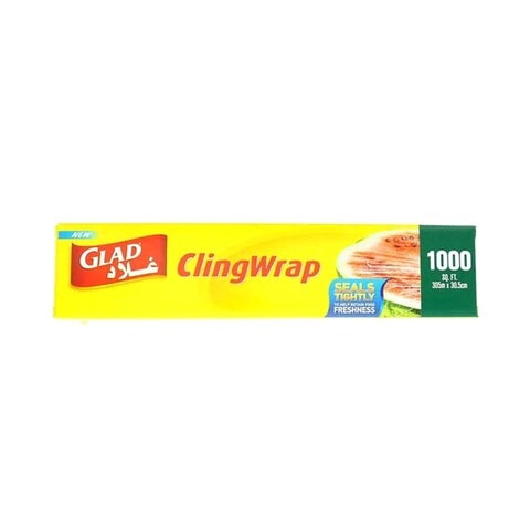 Glad Cling Wrap 1000 Sq.Ft Clear 1 PCS