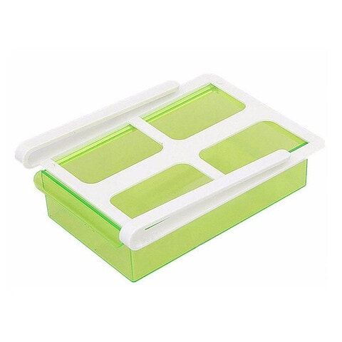 صندوق تخزين للثلاجة اخضر/ابيض
