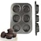 Generic Cupcakes Muffins Carbon Steel Non Stick Coating Baking Tray Pudding Tray Round Cakes 6 Cavities By Ohm