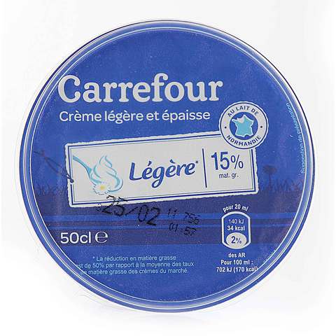 Carrefour 15% Light Thick Cream 50ml