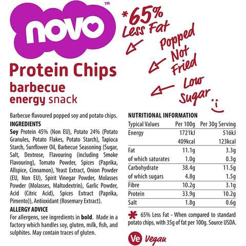 Novo BBQ Flavour Protein Chips 30g
