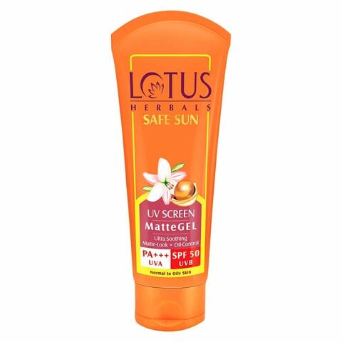 Lotus Herbals Safe Sun Invisible Matte Gel Sunscreen Orange 100g