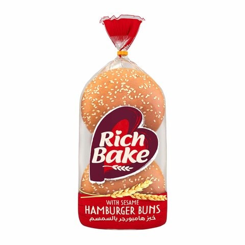 Buy Rich Bake Hamburger Buns With Sesame - 235 gram Online - Shop Buns ...