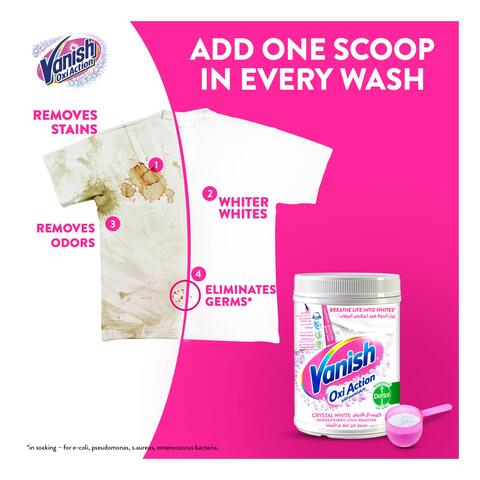 Vanish OxiAction Crystal Fabric Stain Remover 450g
