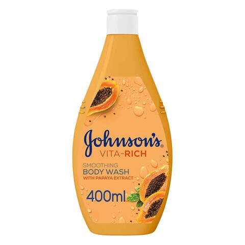 Johnson&#39;s Papaya Vita Rich Body Wash 400ml