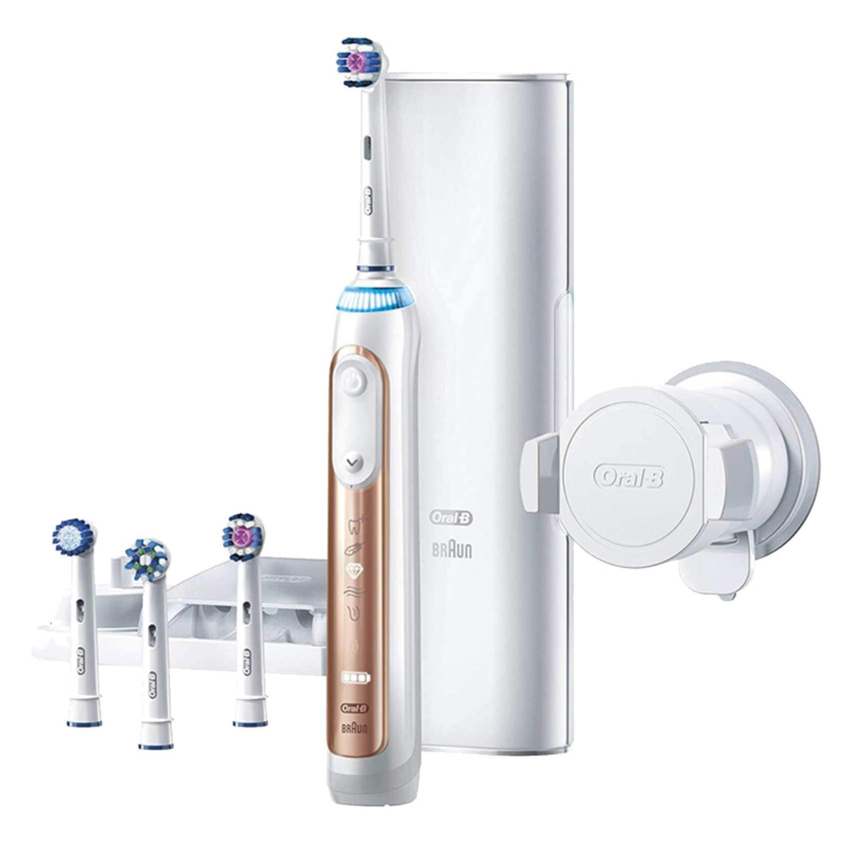 Buy Oral B Genius 9000 Electric Tooth Brush Powered By Braun D701 545 6xc Rose Gold White Online Shop Beauty Personal Care On Carrefour Uae