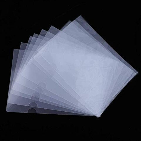 Buy A4 Document Folder 50 Pack Thicker Clear Transparent LType File ...