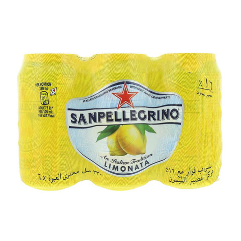 Sanpellegrino Limonata Sparkling Juice 330ml Pack of 6
