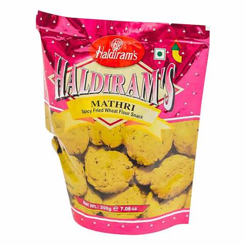 Haldirams Mathri Spicy Fried Wheat Flour Snack 200g