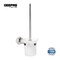 Geepas Toilet Brush Holder Set With Stainless Steel Finish, Easy To Install Stylish Wall Mounted Toilet Brush Holder With Shiny Look