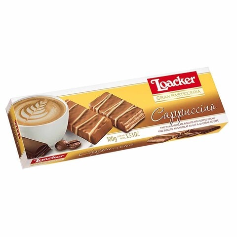 Loacker Cappuccino Wafer With Chocolate - 100 Gram