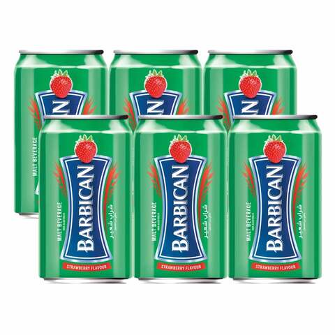 Barbican Non Alcoholic Strawberry Malt Drink 330ml x Pack of 6