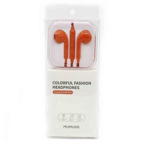 Mumuso Headphones Colorful Fashion Orange