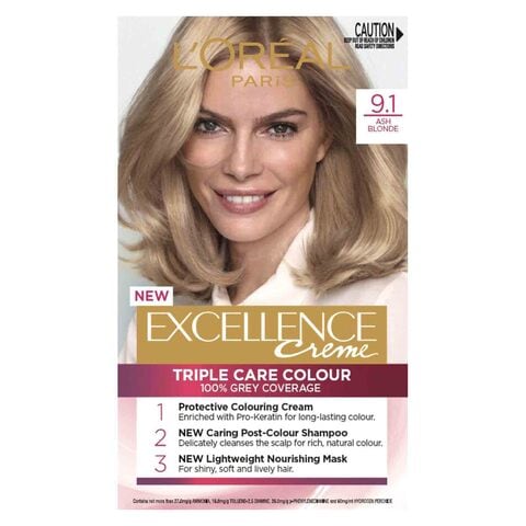LOreal Paris Excellence Cream Hair Dye, Light Ash Blonde  price in  Egypt | Carrefour Egypt | supermarket kanbkam