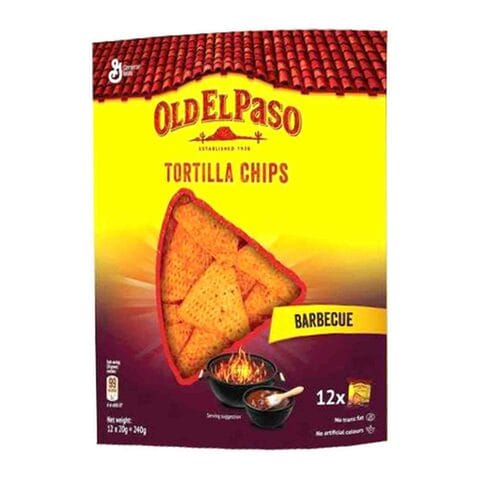 Old El Paso Barbecue Tortilla Chips 20g Pack of 12