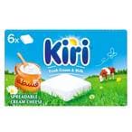 Buy Kiri Spreadable Cream Cheese Squares 6 Portions 108g in Kuwait
