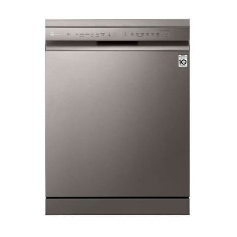 LG 8 Prograams 14 Places free standing Dishwasher Inverter Direct Drive Silver DFB512FP