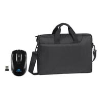 Rivacase 8035 Laptop Bag With Mouse Black
