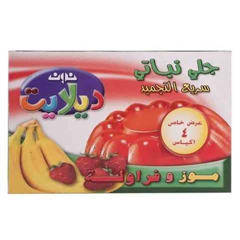 Noon Delight Jelly Vegetable Strawberry And Banana 85 Gram 4 Bag