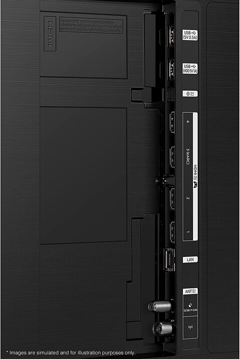 Samsung QN90A 55-Inch Neo QLED 4K UHD Smart TV QA55QN90BAUXZN Titan Black With 3.0ch All-In-One Soundbar HW-S50A Grey