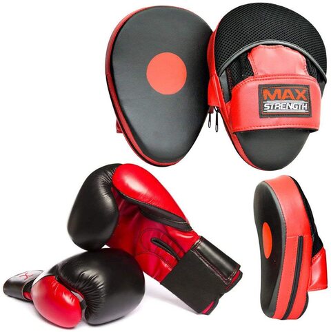 Boxing mitts and pads hot sale set