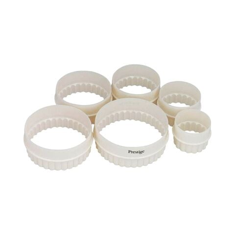 Prestige Round Biscuit Cutter PR8051 White 6 PCS