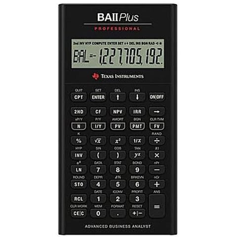 Texas Instruments Financial Professional Calculator Ba II Plus