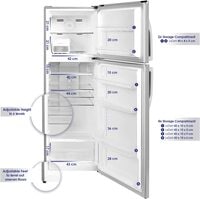 Super General 251L Net Capacity Double Door Refrigerator, Inox, SGR360I