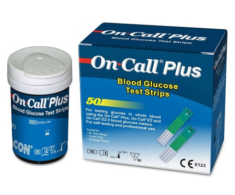 Buy On Call Plus Blood Glucose Test Strips, 50 Count Online - Shop ...