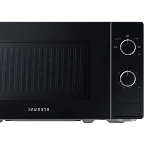 Samsung Solo Microwave Oven with Full Glass Door 20L White Dual Dial MS20A3010AH/SG