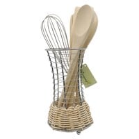 Harmony Cutlery Holder Silver And Beige