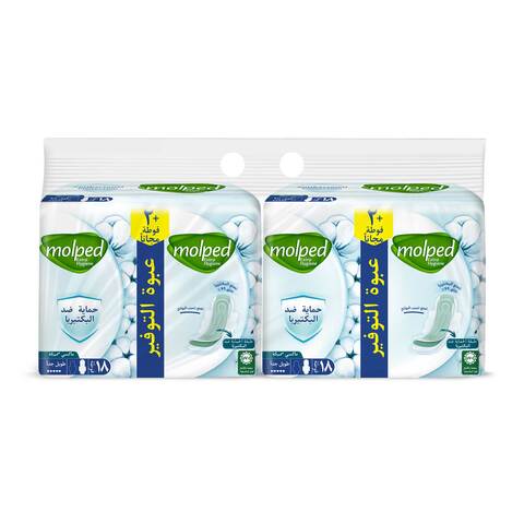 Molped Extra Hygiene Pads - Extra Long - 18 Pads x 2 price in Egypt ...
