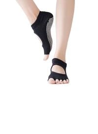Olliwon Half-Toe Non Slip Yoga Socks