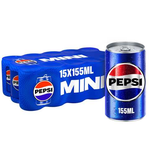Pepsi Cola Beverage Cans 155ml Pack of 15