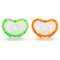 مجموعة لهاية مواليد لاتش مقومة للأسنان قطعتين من مونشكين أخضر و برتقالي