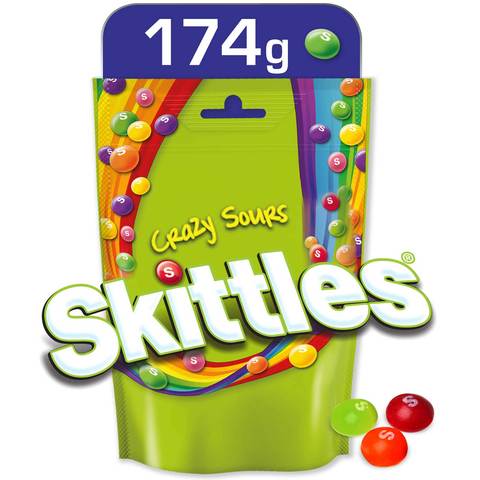 Skittles Crazy Sours Candy 174g