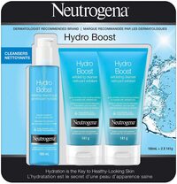 Neutrogena Hydro Boost Exfoliating Cleansers (2 x 141g) and Hydrating Cleanser Gel (1 x 160ml)
