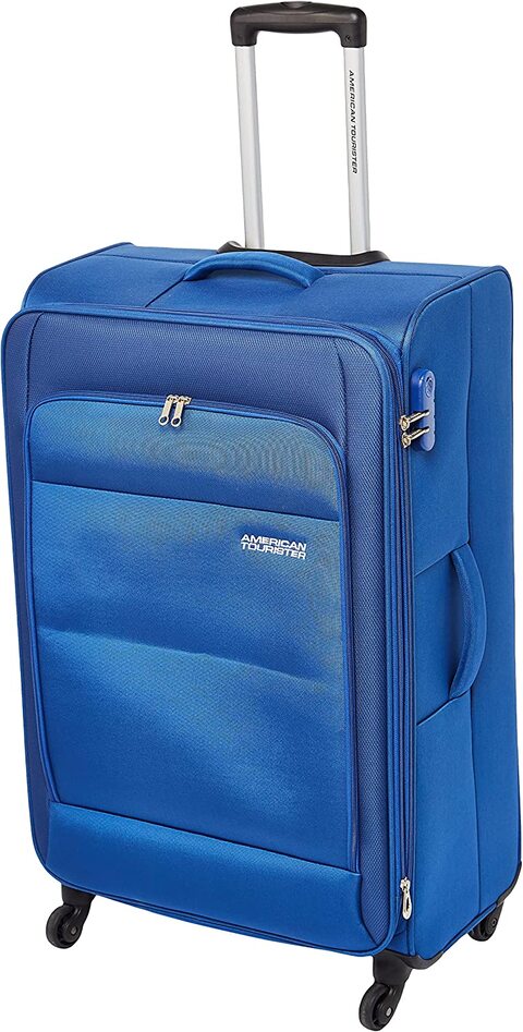 Buy American Tourister Oakland Soft Luggage Trolley Bag Blue 68