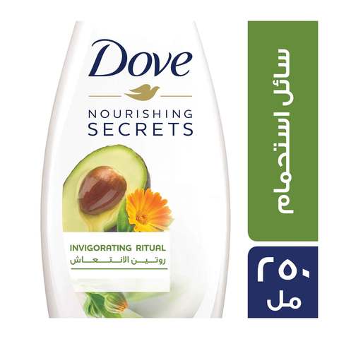 Dove Body Wash Invigorating Ritual Avocado Oil And Calendula Extract 250ml