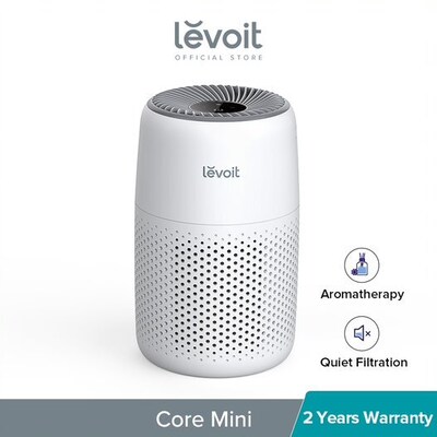 LEVOIT Air Purifiers For Bedroom Home, HEPA Filter Cleaner With Fragrance  Sponge For Better Sleep, Filters Smoke, Allergies, Pet Dander, Odor, Dust,  Office, Desktop, Portable, Core Mini, Black